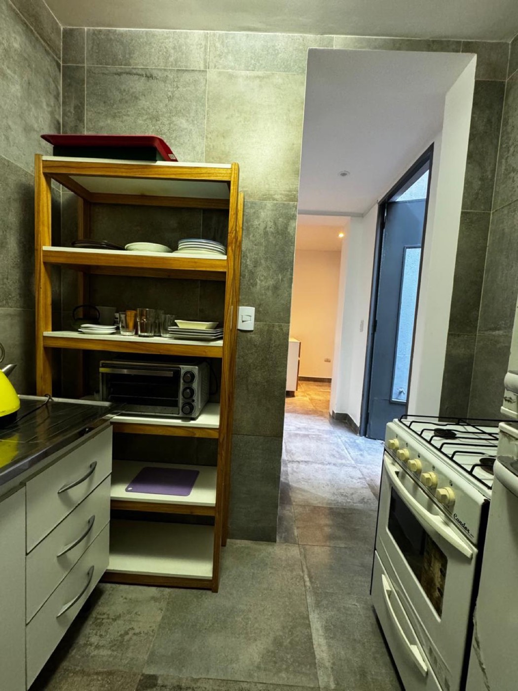 The flat with the patio — Kitchen