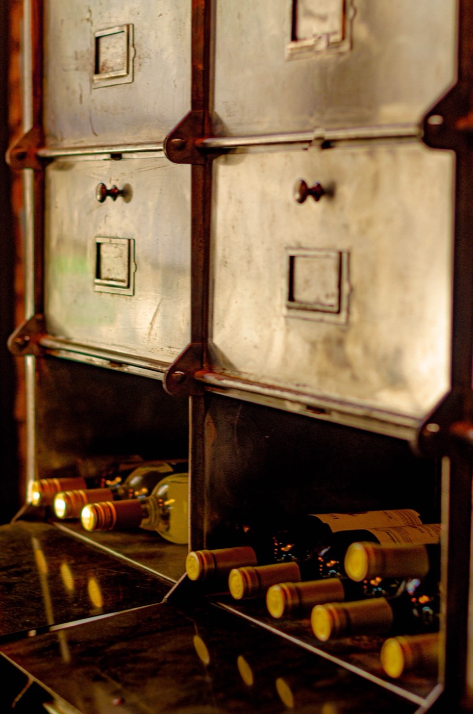 The wine cabinet